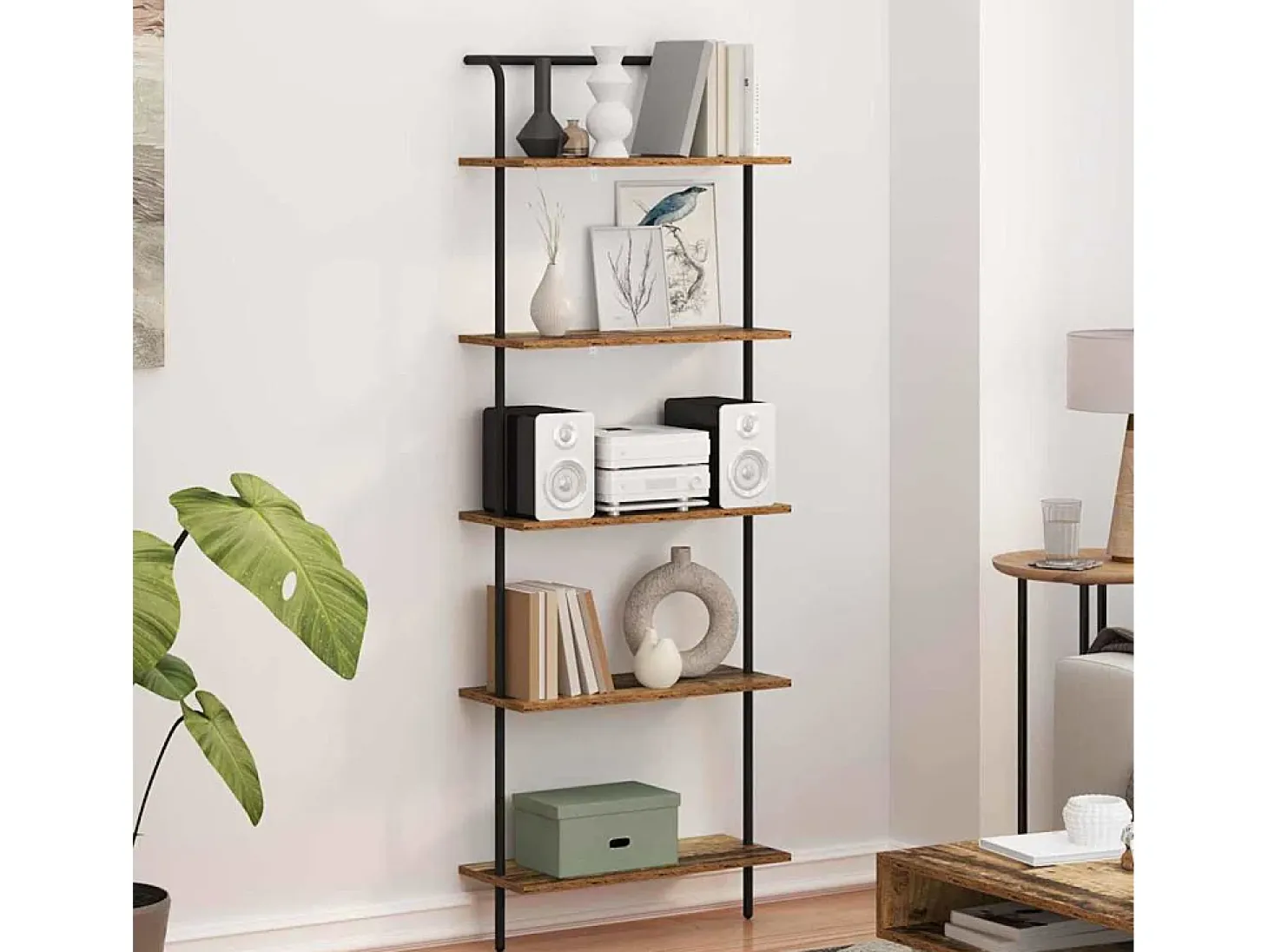 Estante de libros Madera vieja 60 x 24 x 168 cm