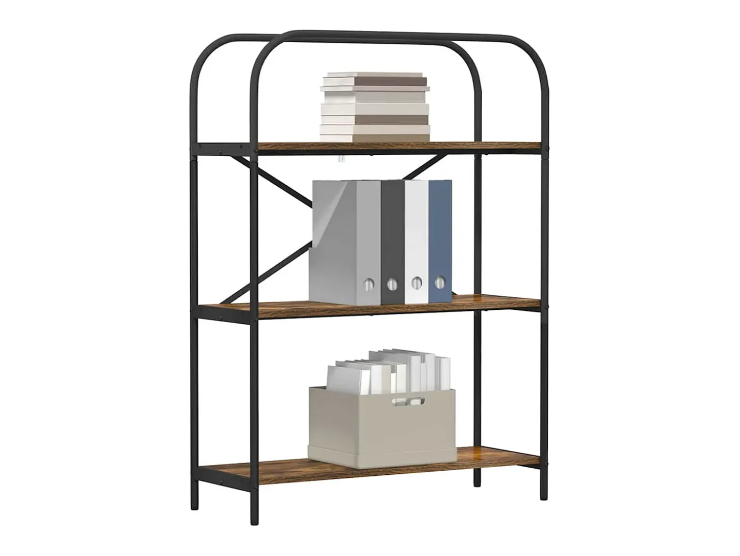 Estante de libros Roble ahumado 80 x 30 x 109 cm