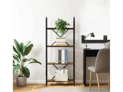 Estante de libros Roble ahumado 60 x 30 x 146 cm
