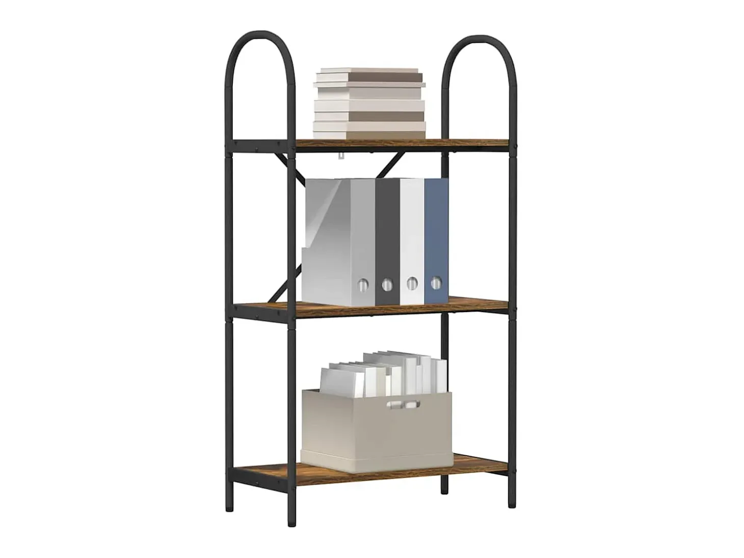 Estante de libros Roble ahumado 60 x 30 x 109 cm