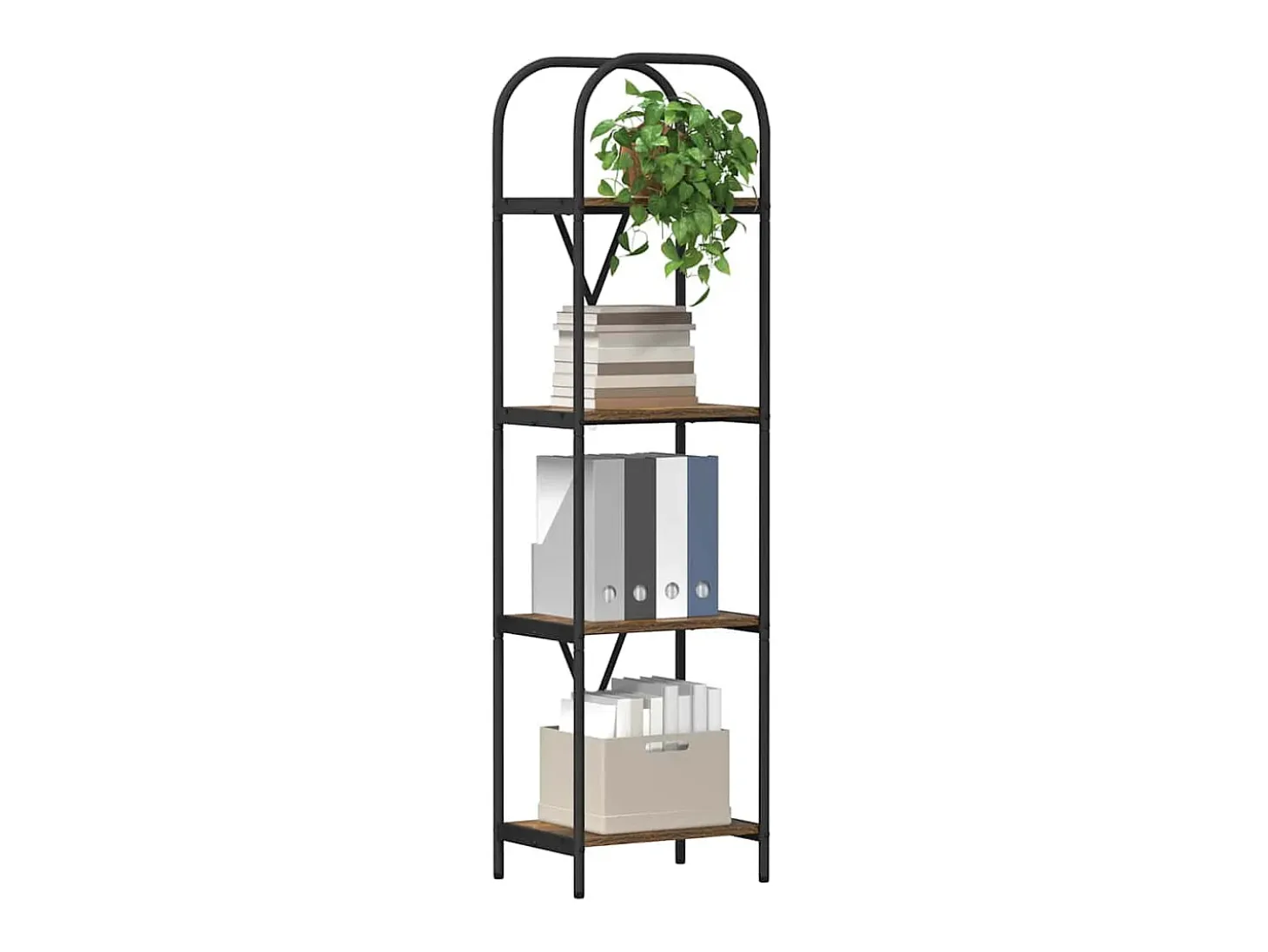 Estante de libros Roble ahumado 40 x 30 x 146 cm