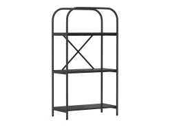 Estante de libros Roble negro 60 x 30 x 109 cm