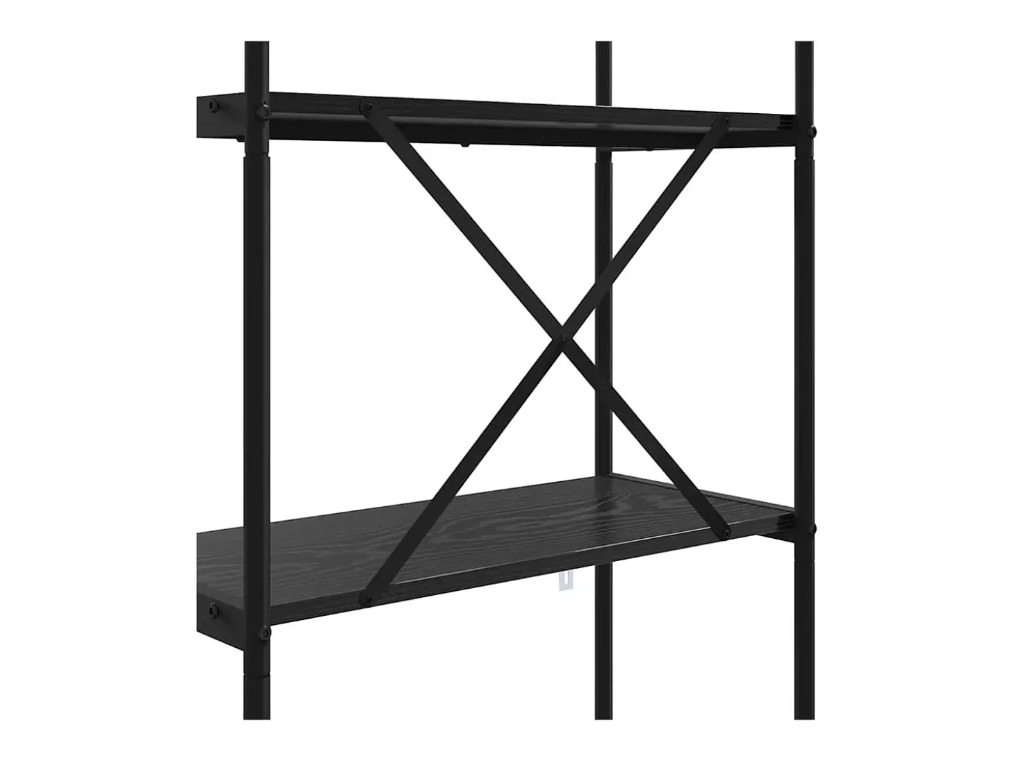 Estante de libros Roble negro 60 x 30 x 146 cm