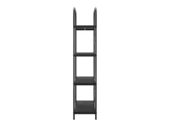 Estante de libros Roble negro 80 x 30 x 146 cm