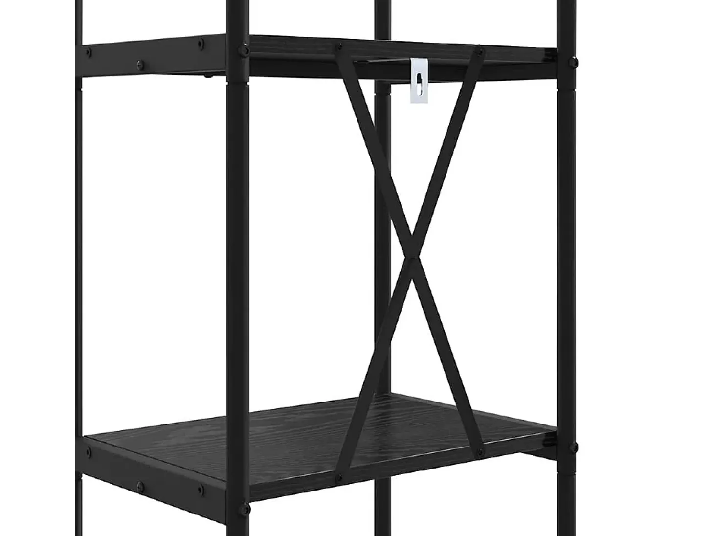 Estante de libros Roble negro 40 x 30 x 183 cm