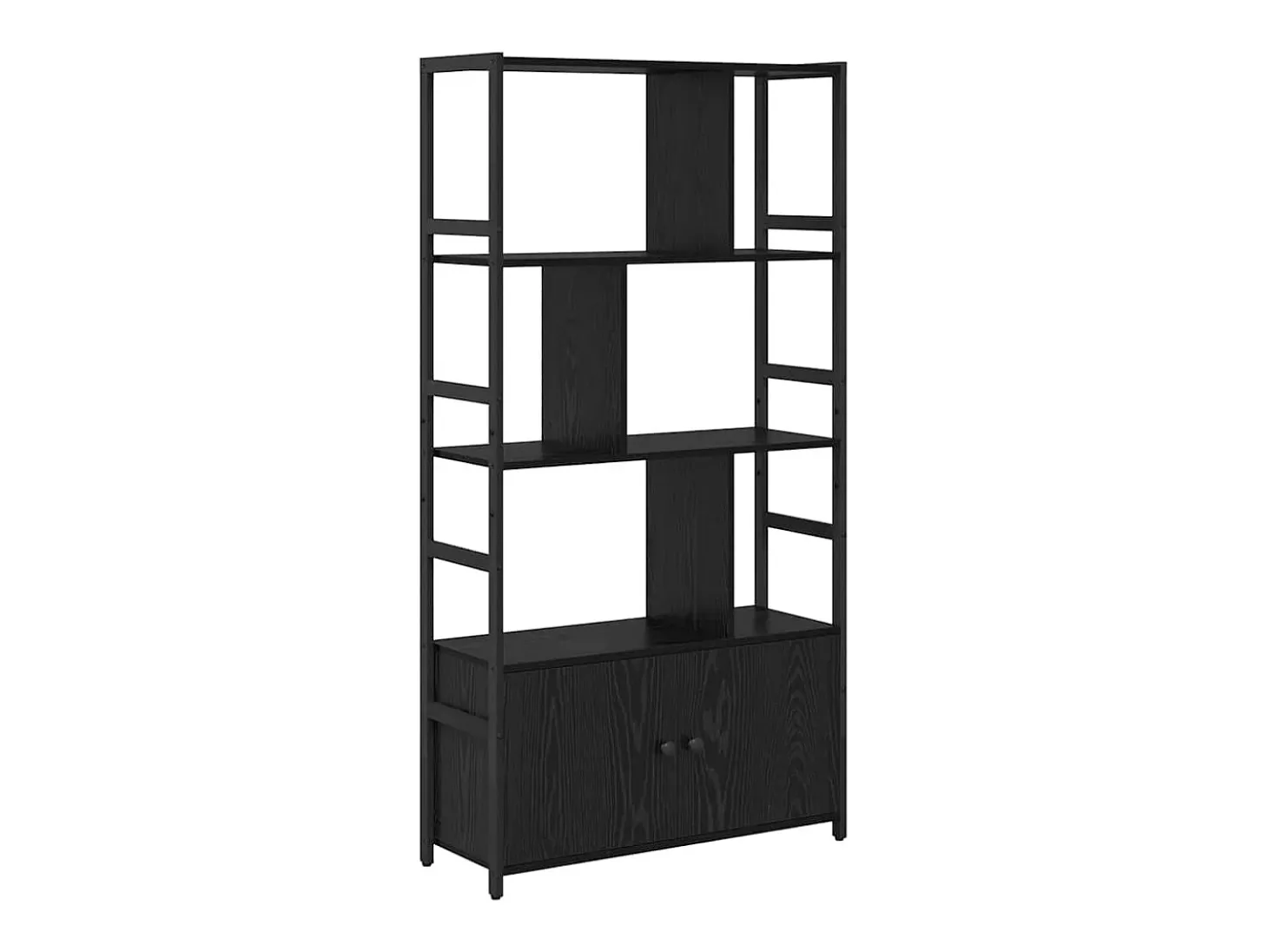 Estante de libros Roble negro 80 x 30 x 155.5 cm