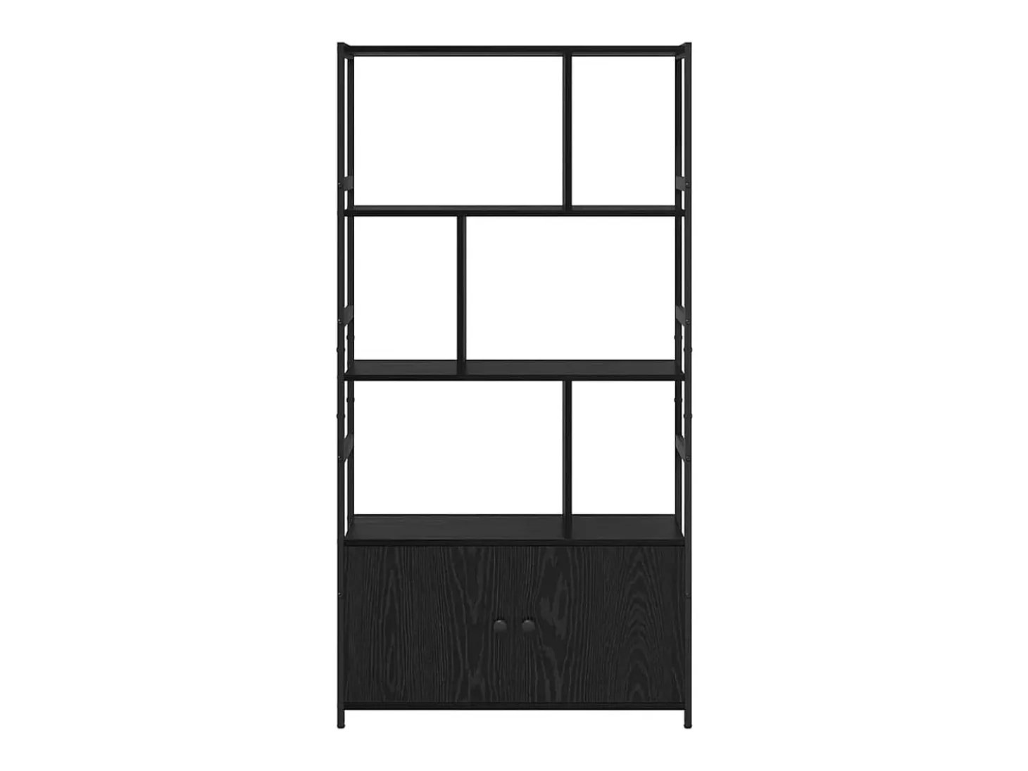 Estante de libros Roble negro 80 x 30 x 155.5 cm