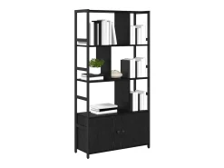 Estante de libros Roble negro 80 x 30 x 155.5 cm