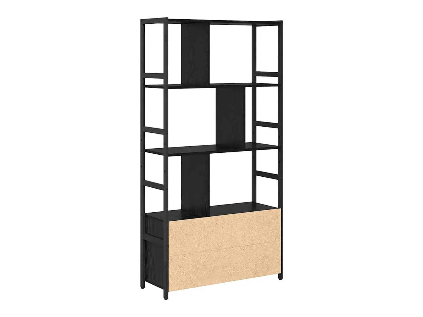 Estante de libros Roble negro 80 x 30 x 155.5 cm