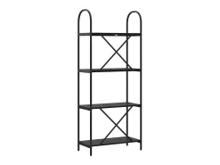 Estante de libros Roble negro 60 x 30 x 146 cm