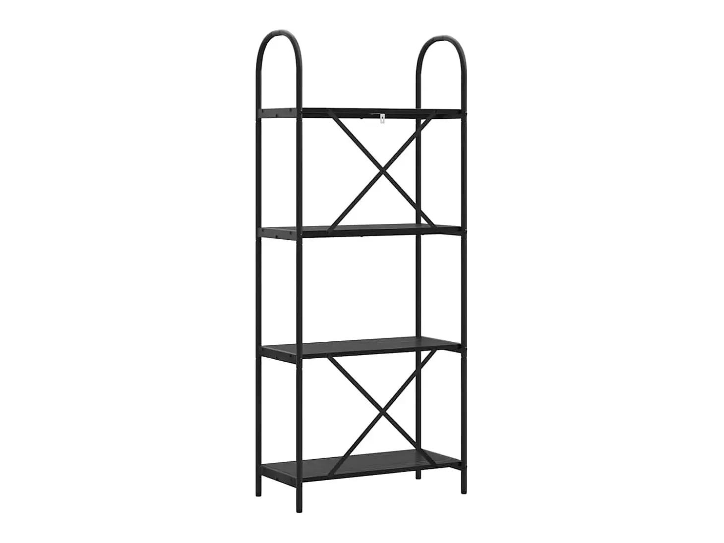 Estante de libros Roble negro 60 x 30 x 146 cm