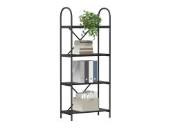 Estante de libros Roble negro 60 x 30 x 146 cm