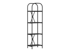Estante de libros Roble negro 40 x 30 x 146 cm