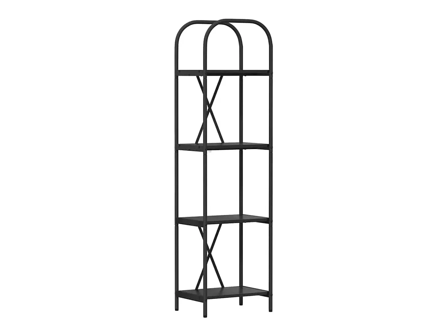 Estante de libros Roble negro 40 x 30 x 146 cm