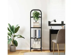 Estante de libros Roble negro 40 x 30 x 146 cm
