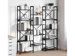 Estante de libros Roble negro 156 x 25 x 167.5 cm