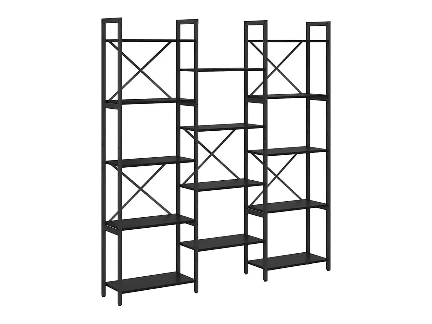 Estante de libros Roble negro 156 x 25 x 167.5 cm