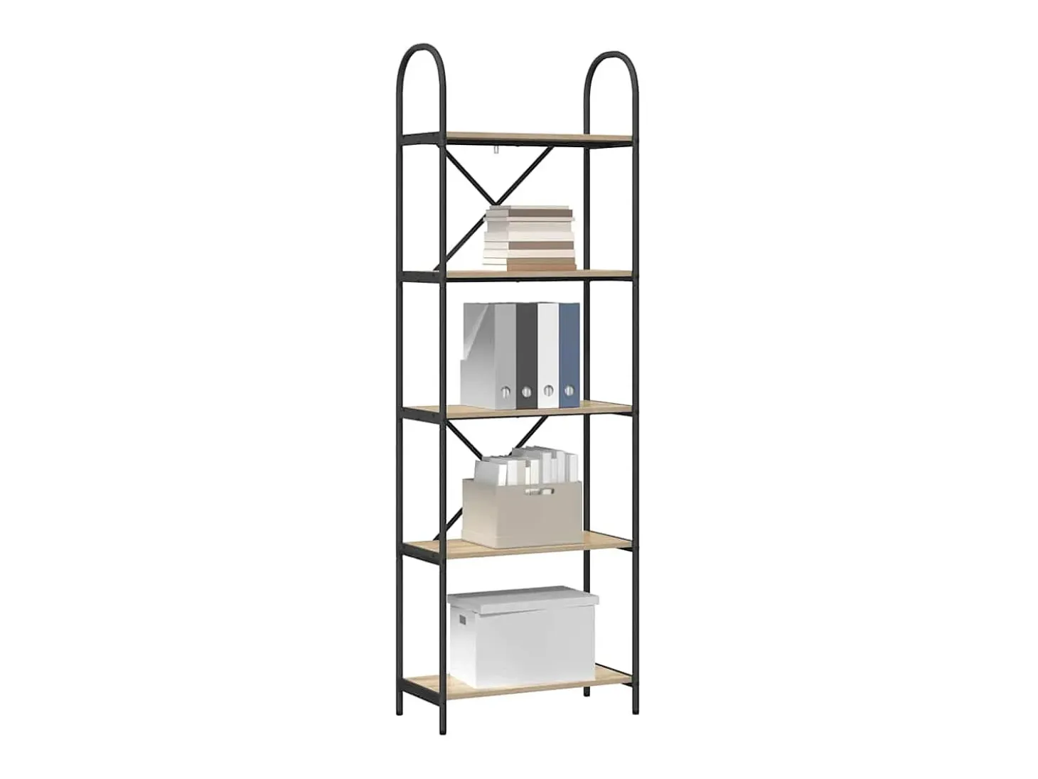 Estante de libros Roble Sonoma 60 x 30 x 183 cm