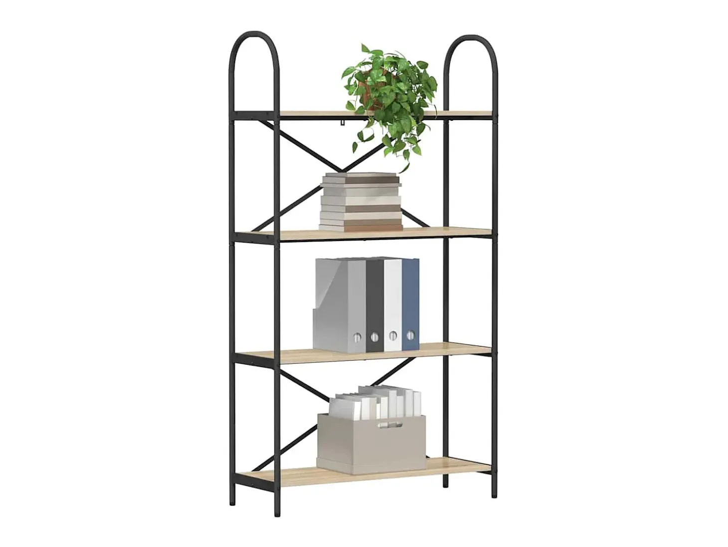 Estante de libros Roble Sonoma 80 x 30 x 146 cm