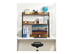 Estante de Oficina SucceBuy 2 Niveles Adecuado para la Oficina y el Hogar con Patas Antideslizantes, Midiendo 95 x 32 x 89 cm
