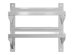 Estante de pared acero inoxidable plateado 50x23,5x60 cm ES816730