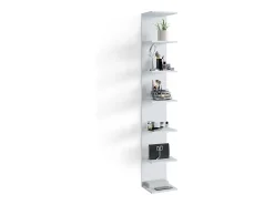 Estante de pared blanco 30x28x190 paolo