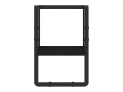 Estante de pared con barra negra 20x25x30 cm
