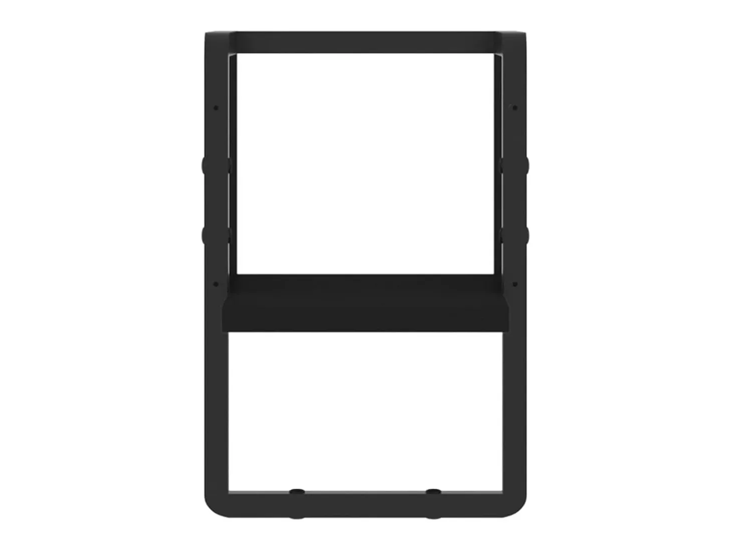 Estante de pared con barra negra 20x25x30 cm