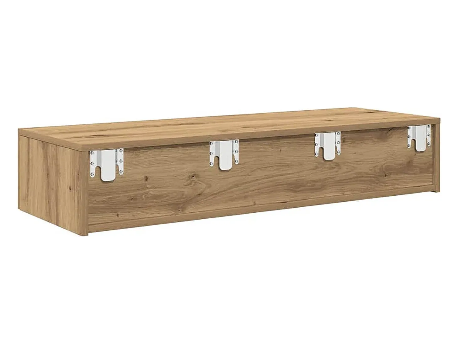 Estante de pared con cajones, roble artesanal, madera de ingeniería.