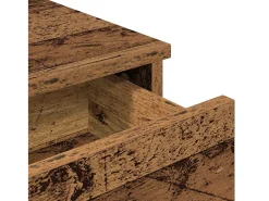 Estante de pared con cajones de madera vieja de ingeniería de madera