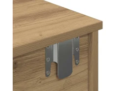Estante de pared con cajones, roble artesanal, madera de ingeniería.