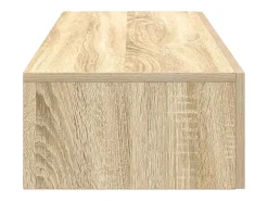 Estante de pared con cajones de madera de ingeniería de roble sonoma