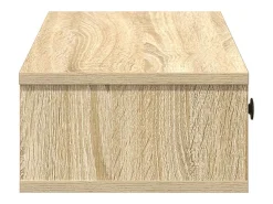 Estante de pared con cajones de madera de ingeniería de roble sonoma