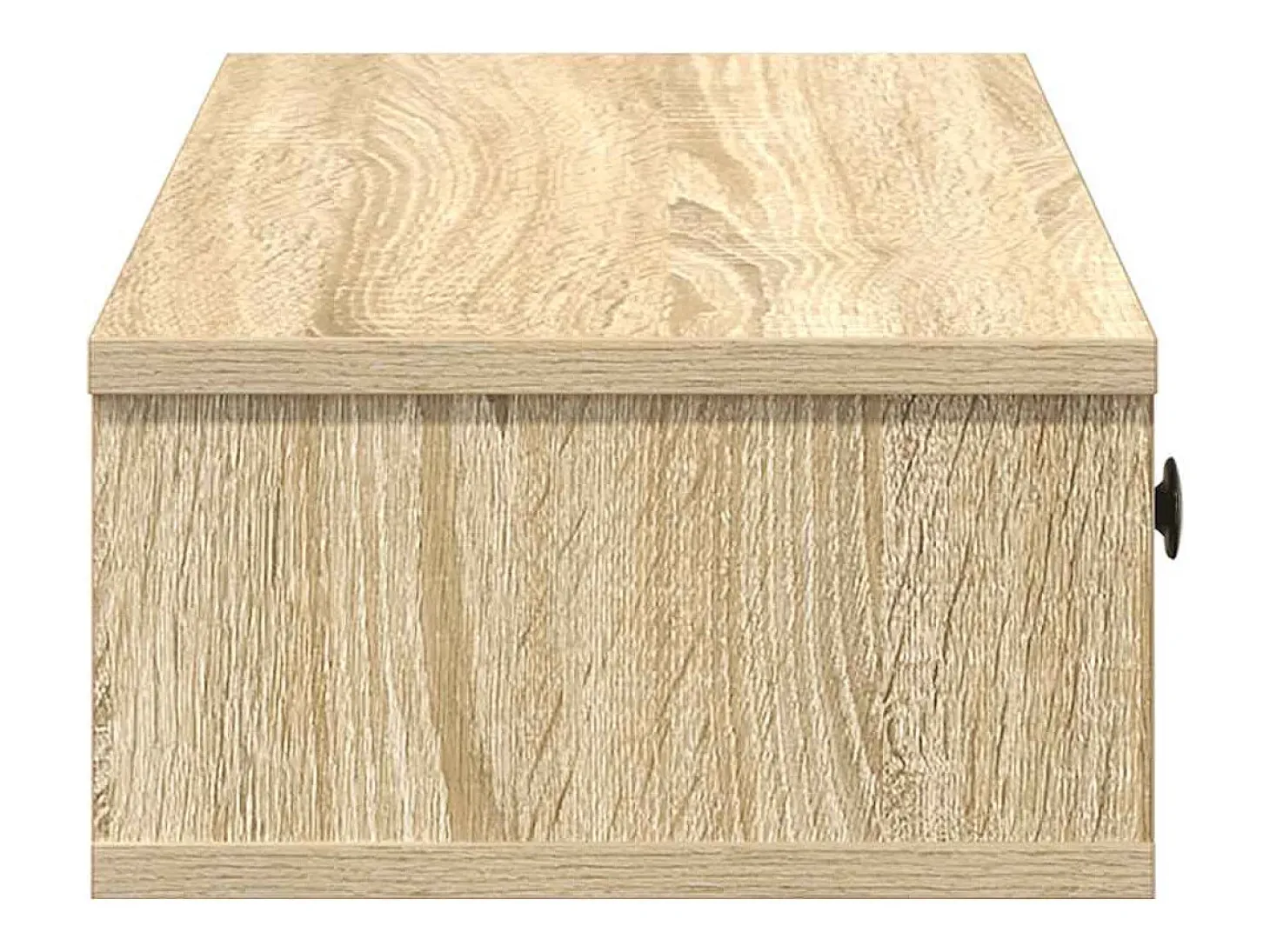 Estante de pared con cajones de madera de ingeniería de roble sonoma
