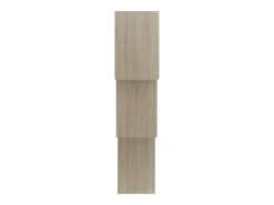 Estante de pared de cubo contrachapada color roble 68x15x68cm ES880037