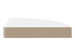 Estante de pared de esquina MDF blanco brillo 25x25x3,8 cm ES47317