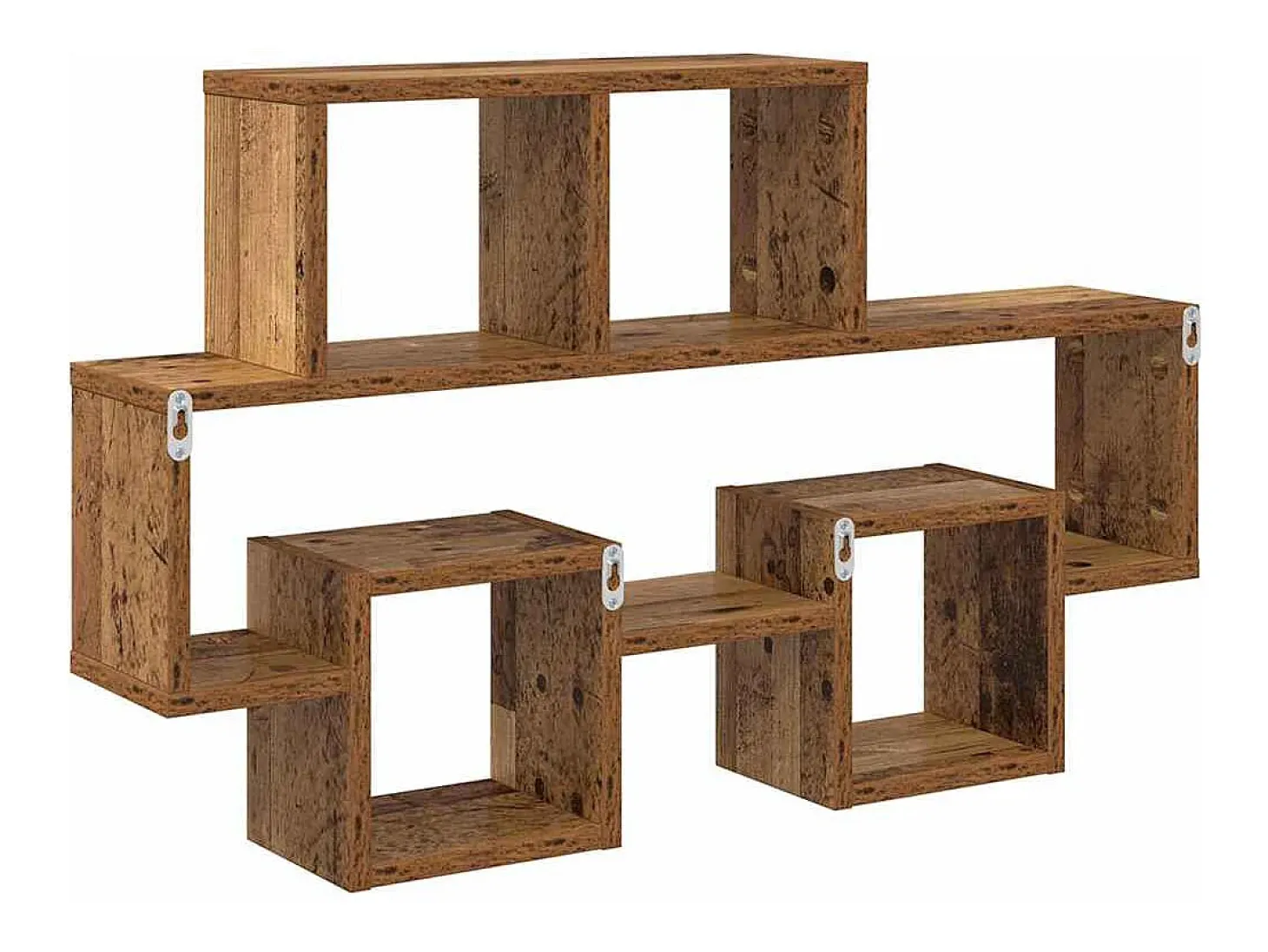 Estante de pared de madera antigua 82 x 15 x 51 cm Madera de ingeniería