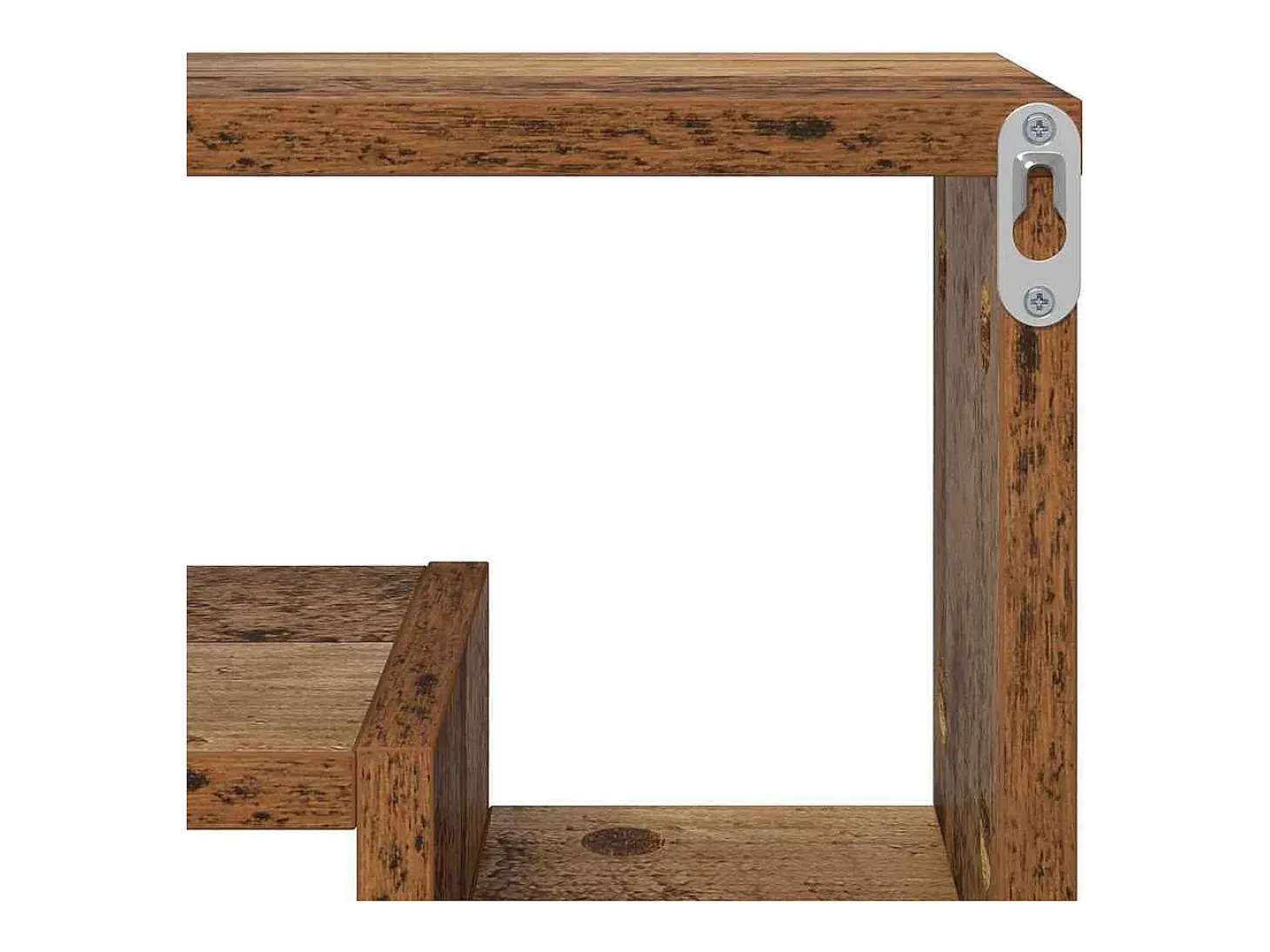 Estante de pared de madera antigua 82 x 15 x 51 cm Madera de ingeniería
