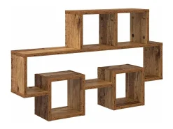 Estante de pared de madera antigua 82 x 15 x 51 cm Madera de ingeniería