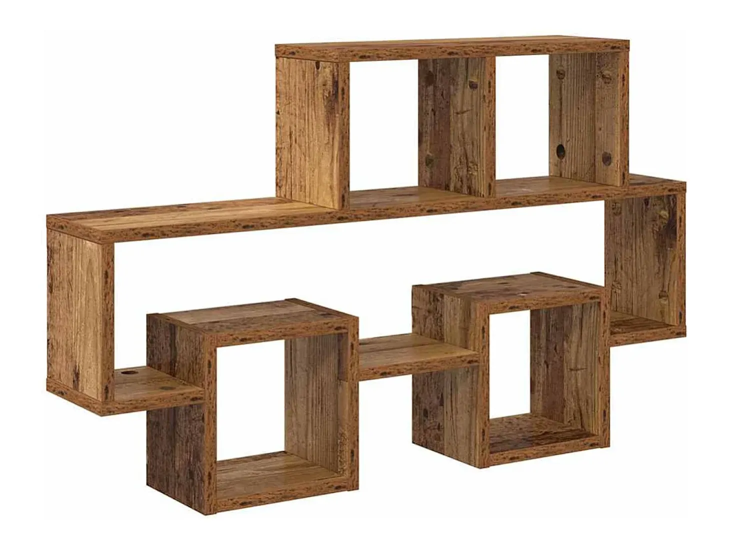 Estante de pared de madera antigua 82 x 15 x 51 cm Madera de ingeniería