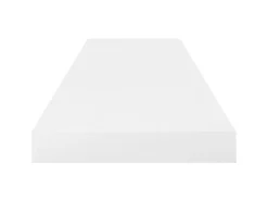 Estante de pared de pared blanco brillante MDF 80x23,5x3,8 cm ES91418