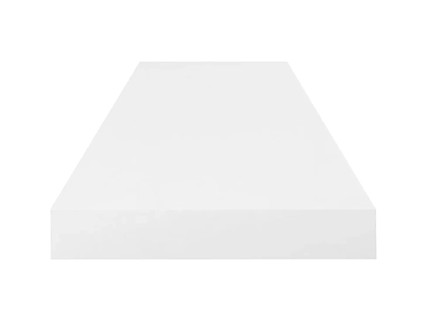 Estante de pared de pared blanco brillante MDF 80x23,5x3,8 cm ES91418