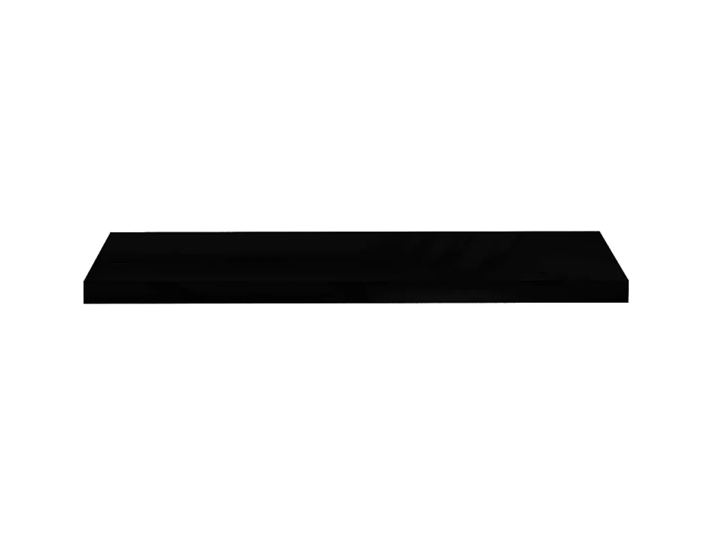 Estante de pared de pared MDF gris brillo 90x23,5x3,8 cm ES66948