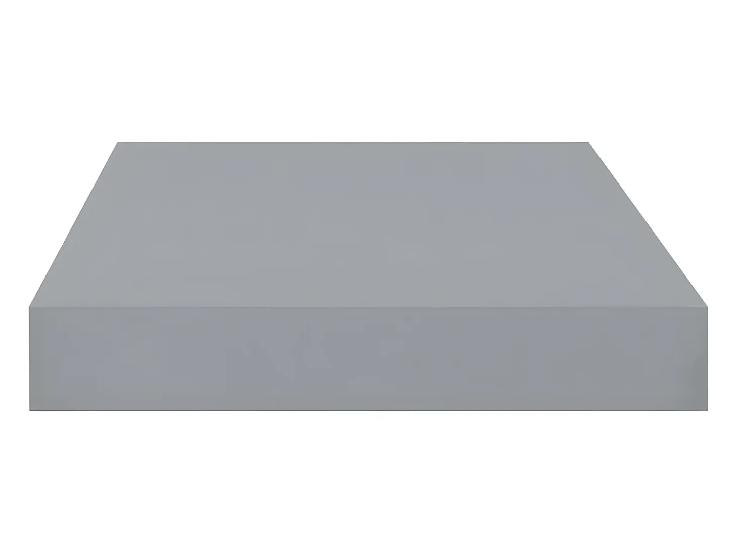 Estante de pared de pared MDF gris 40x23x3,8 cm ES18361