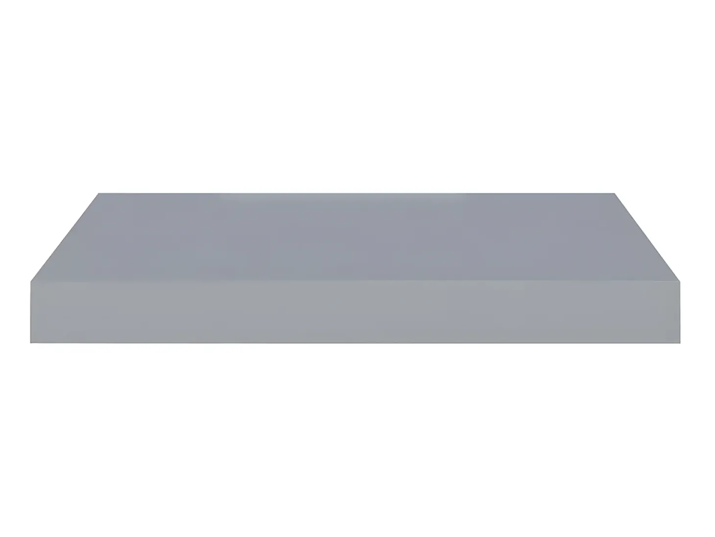 Estante de pared de pared MDF gris 40x23x3,8 cm ES18361
