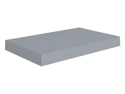 Estante de pared de pared MDF gris 40x23x3,8 cm ES18361