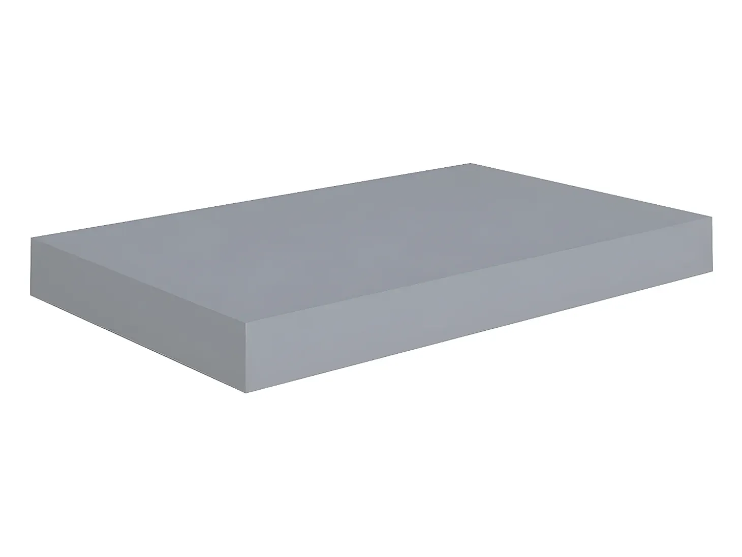 Estante de pared de pared MDF gris 40x23x3,8 cm ES18361