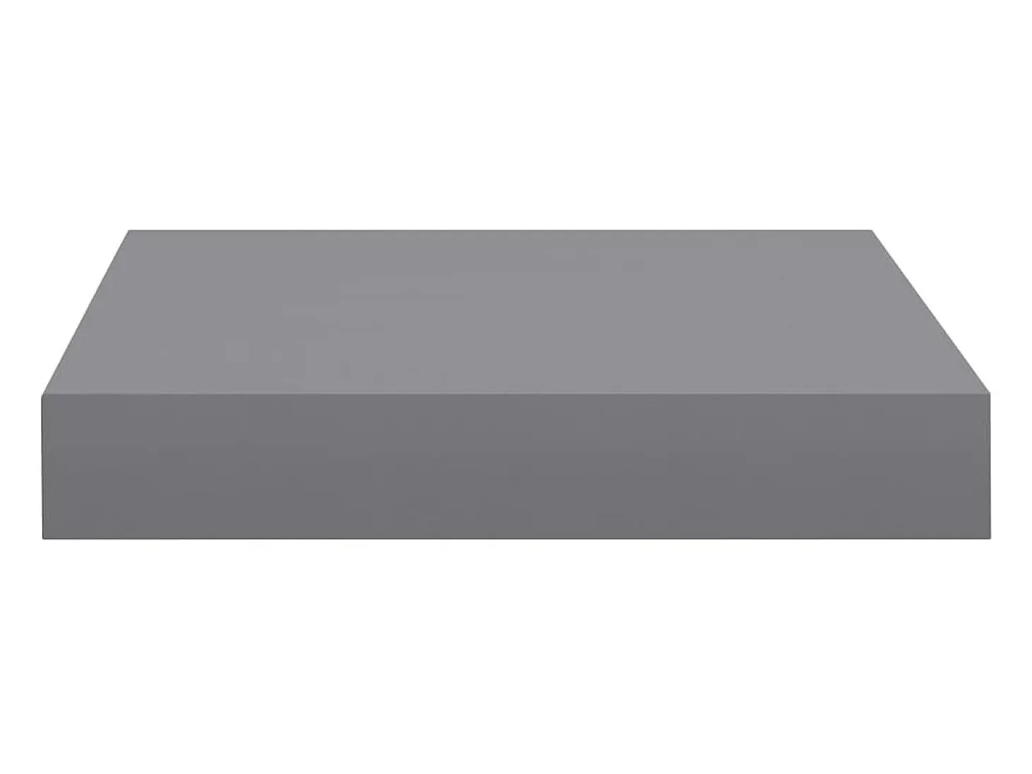 Estante de pared de pared MDF gris 23x23,5x3,8 cm ES51198