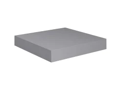 Estante de pared de pared MDF gris 23x23,5x3,8 cm ES51198