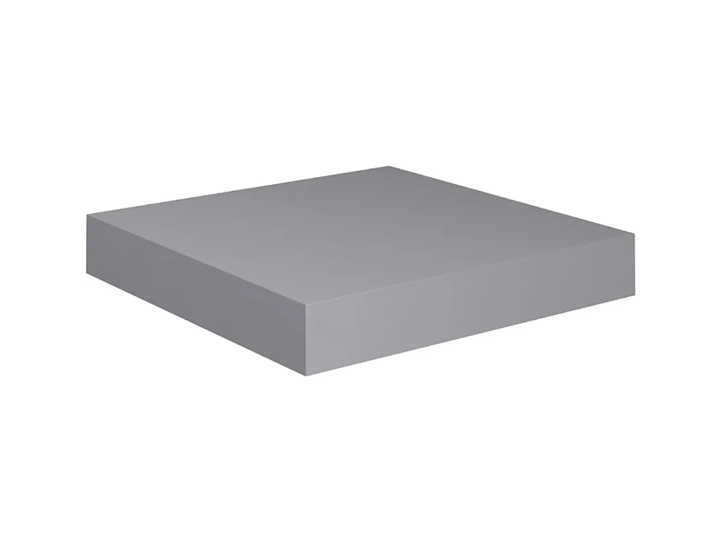 Estante de pared de pared MDF gris 23x23,5x3,8 cm ES51198